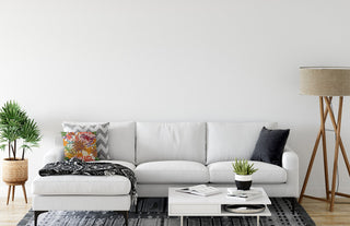 Jumble Floral Accent Pillow, Scallion, 20"x20"