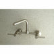 Kingston 8" Adjustable Center Wall Mount Kitchen Faucet, Brushed Nickel