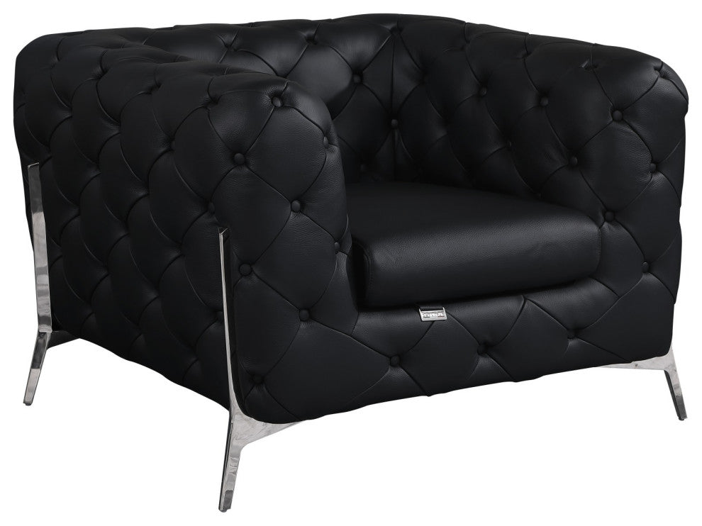 Angelica Italian Leather 2 Chair Set