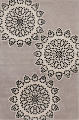 Allie Floral Contemporary Area Rug, 5'x7'6"