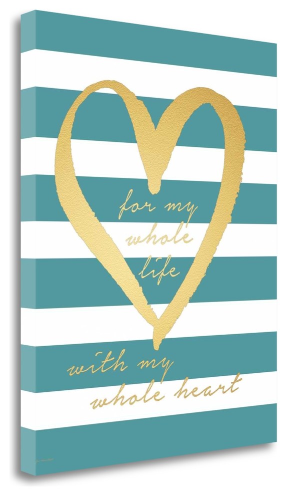 "Gold My Whole Life" By Jo Moulton, Giclee Print on Gallery Wrap Canvas