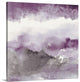 "Midnight at the Lake III Amethyst and Grey" Wrapped Canvas Art Print, 12"x12