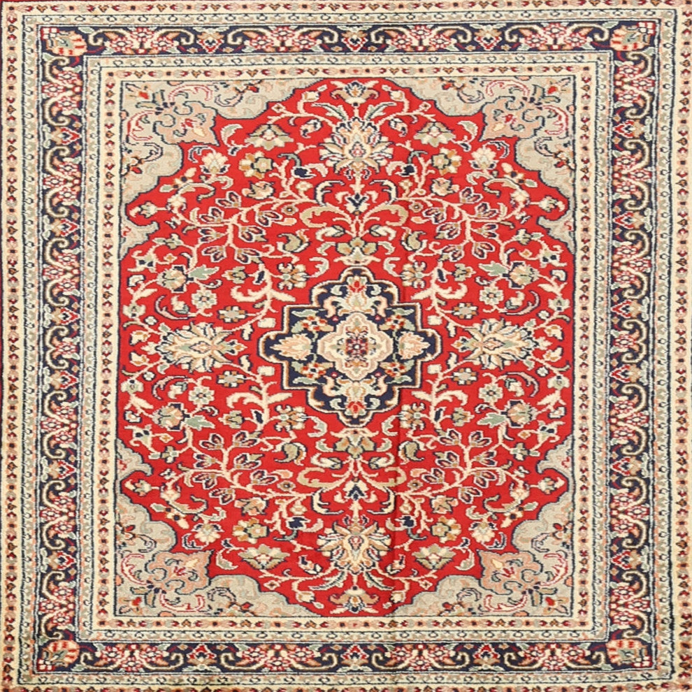 Ahgly Company Indoor Square Traditional Area Rugs, 7' Square