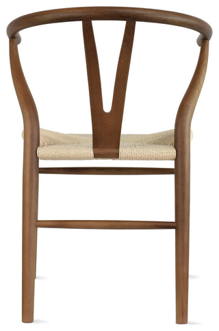 Modern Dining Chairs Solid Wood Armchairs Handmade Assembled Chair Set of 2, Espresso, Armchair