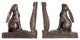 Rustic Bronze Rabbit on Book Resin Bookends, Set of 2