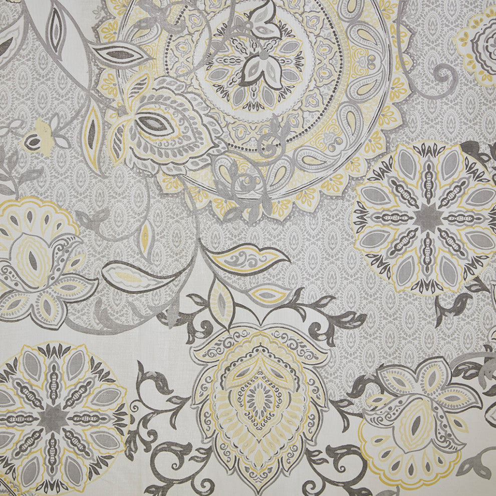 Madison Park Isla Medallion Traditional Cotton Shower Curtain