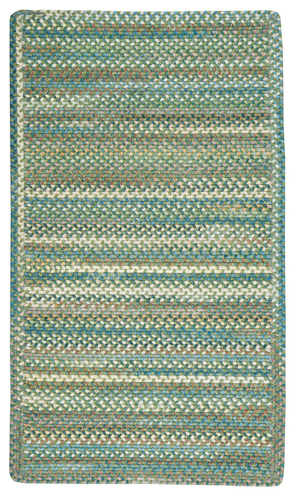 Capel Kill Devil Hill Dark Green 0210_280 Braided Rugs - 8' X 11' Cross Sewn Rec