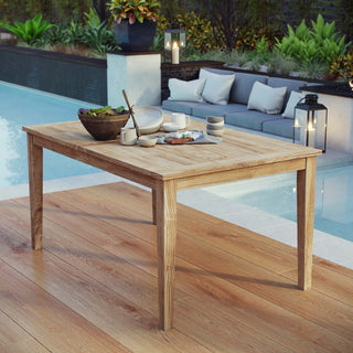 Natural Marina Outdoor Patio Teak Dining Table
