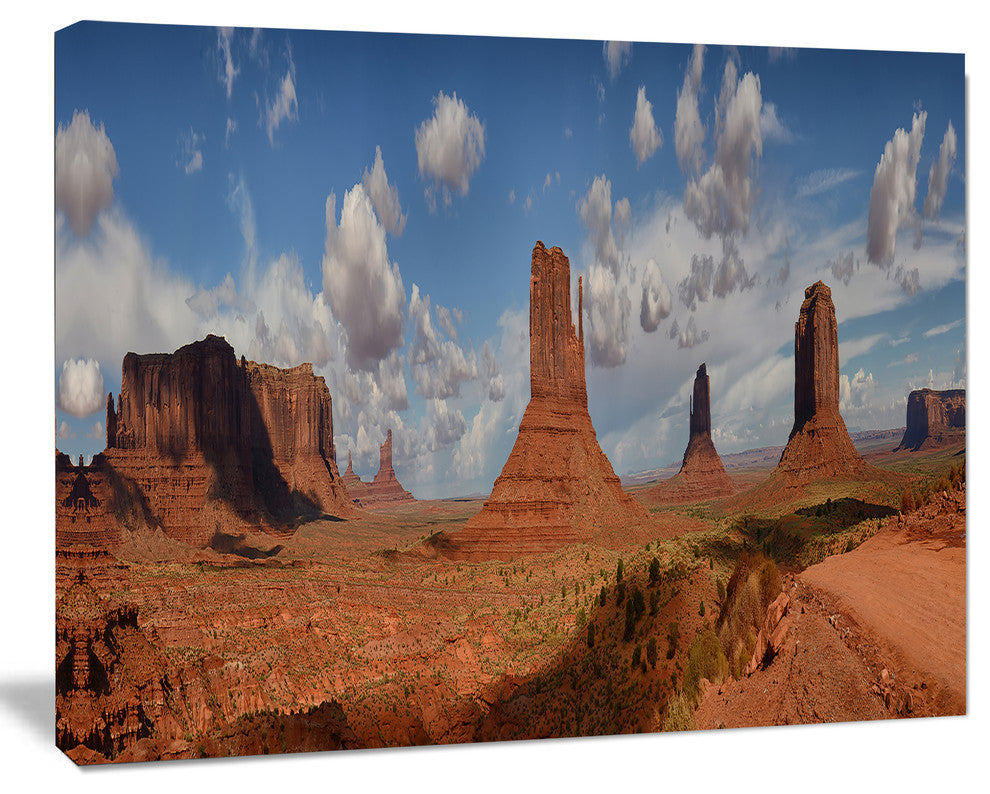 Monument Valley Mountains, Landscape Canvas Art Print, 60x40