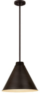Zlite 6011P18-BP 1-Light Pendant, Bronze Plate