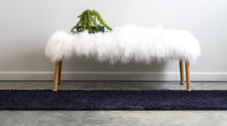 Unique Loom Midnight Blue Studio Solid Shag 2' 0 x 6' 7 Runner Rug