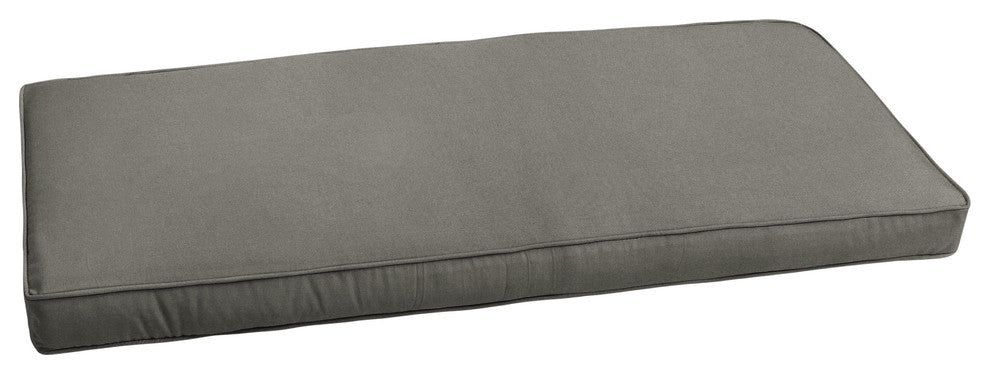 Sunbrella Charcoal Gray Outdoor Bench Cushion, 57x17