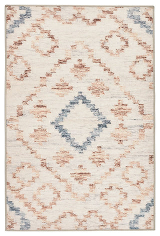 Kit Kemp x Dash & Albert Jelly Roll Sky Machine Washable Rug, Blue, 8' x 10'