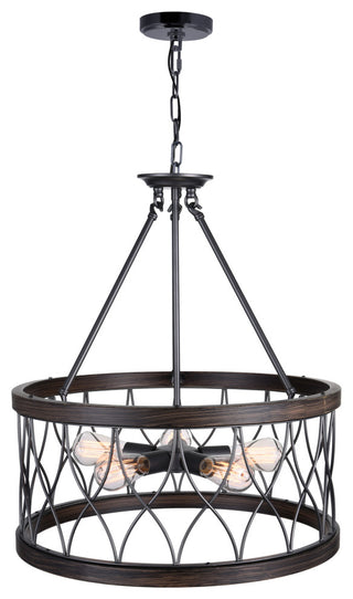 Amazon 5 Light Drum Shade Chandelier With Gun Metal Finish