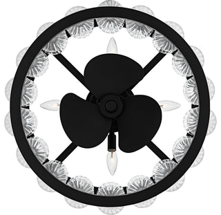 Quoizel TRK3123 Terrarock 12" 3 Blade Indoor Ceiling Fandelier - Polished