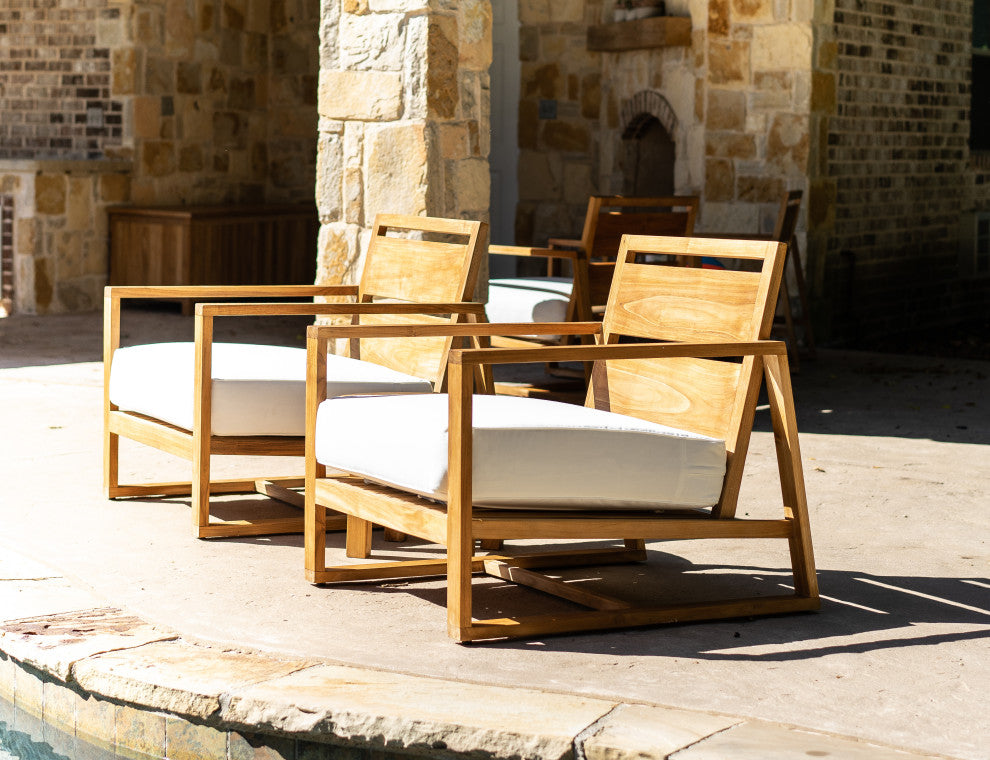 Catalina Bali Teak Outdoor Lounge Chair