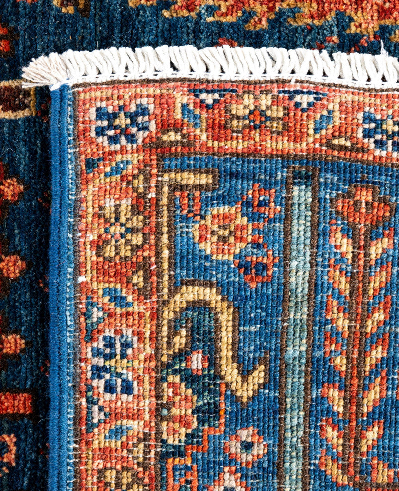 Serapi One-of-a-Kind Hand-Knotted Area Rug Blue, 2'9" x 9'10"