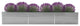Vidaxl Garden Raised Bed Galvanized Steel 189"x31.5"x30.3" Gray