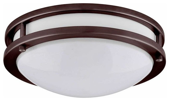 Thomas LED Ceiling Fixture, Bronze, 17"
