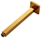 Gold Brass Square Shower Arm Ceiling Mount Bathroom Shower Holder Bar