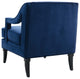 Armchair and Sofa Set, Set of 2, Velvet, Blue Navy, Modern, Lounge Hospitality