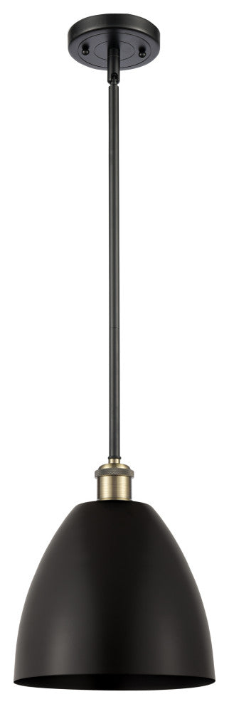 Ballston Dome Pendant, Black Antique Brass, LED