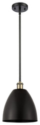 Ballston Dome Pendant, Black Antique Brass, LED