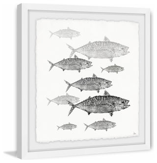 "Freshwater Fish" Framed Painting Print, 12"x12"