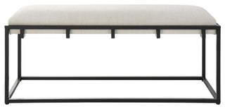 Uttermost Paradox Iron & Fabric Bench