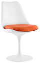 Modern Orange Tulip Dining Vinyl Side Chair