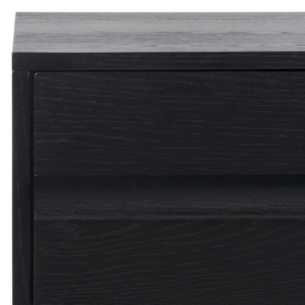 Safavieh Couture Deirdra 1 Drawer Nightstand, Black