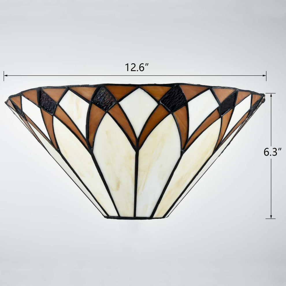 Tiffany Wall Sconce Light With Stained Glass