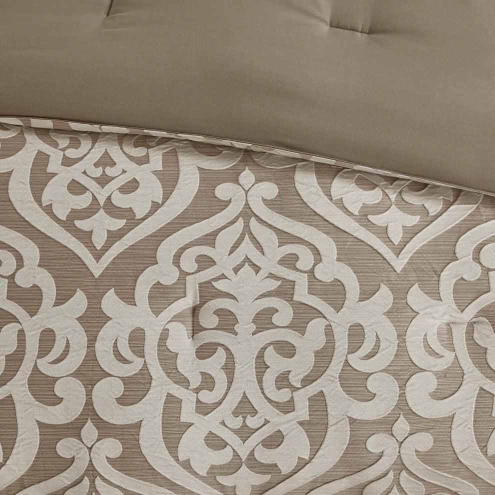 Madison Park Odette 8 Piece Jacquard Comforter Set