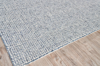 Caprice Handmade Hand-Tufted Wool Dark Blue/Ivory Area Rug, 10'x14'