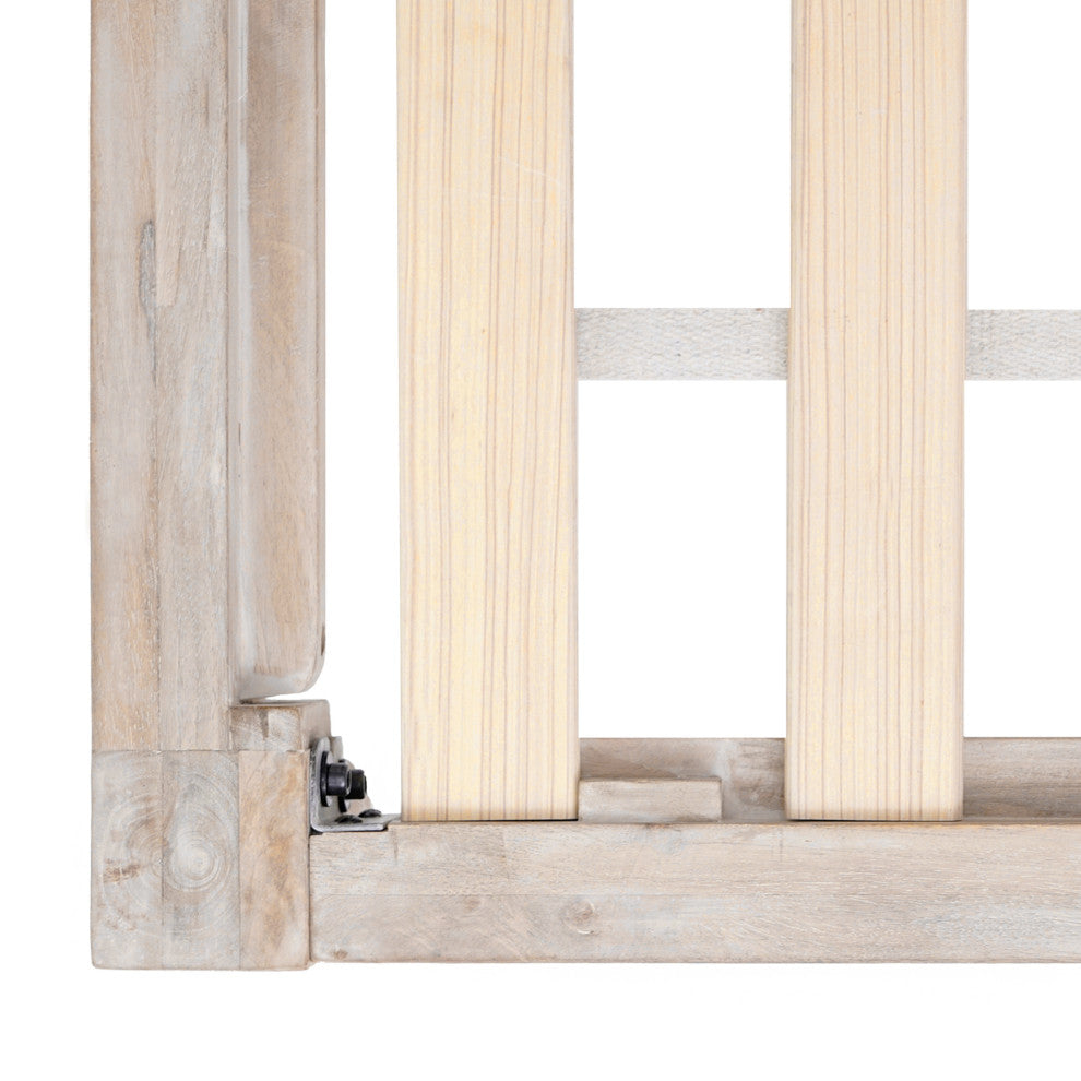 Rhonda Platform Bed, Whitewash, King