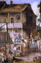 Cornelis De Wael Soldiers Before a Tavern, 18"x27" Wall Decal