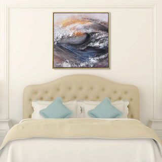 Tornado Abstract Textured Metallic Hand Painted Wall Art by Martin Edwards