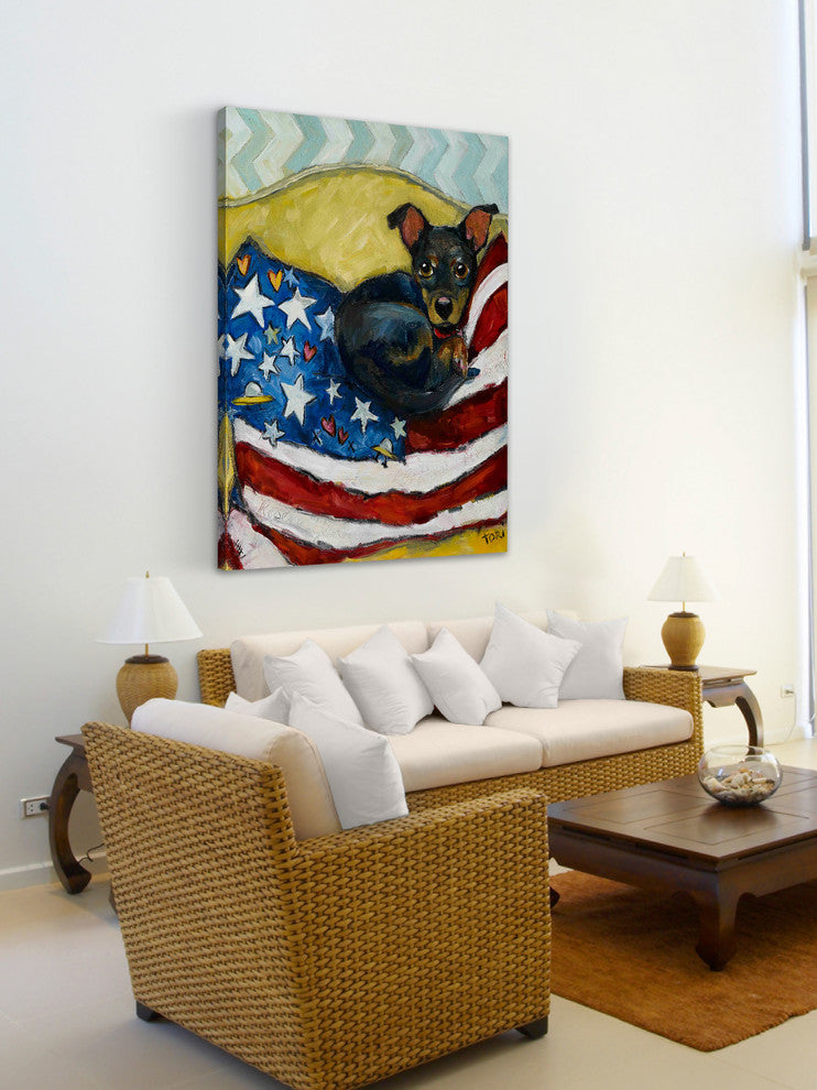 "Rescue Me Rescue You" Painting Print on Canvas by Tori Campisi