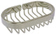 Oval Soap Basket, Polished Nickel