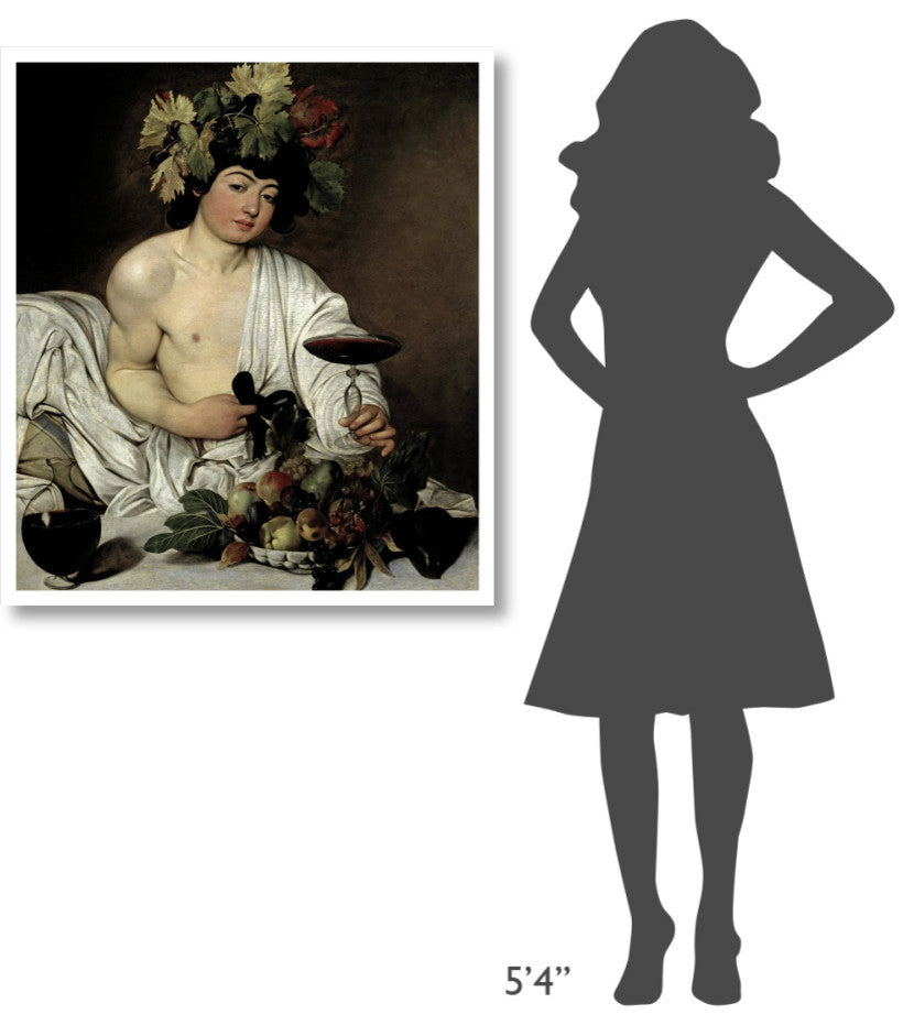 "Bacchus" Digital Paper Print by Caravaggio, 33"x38"