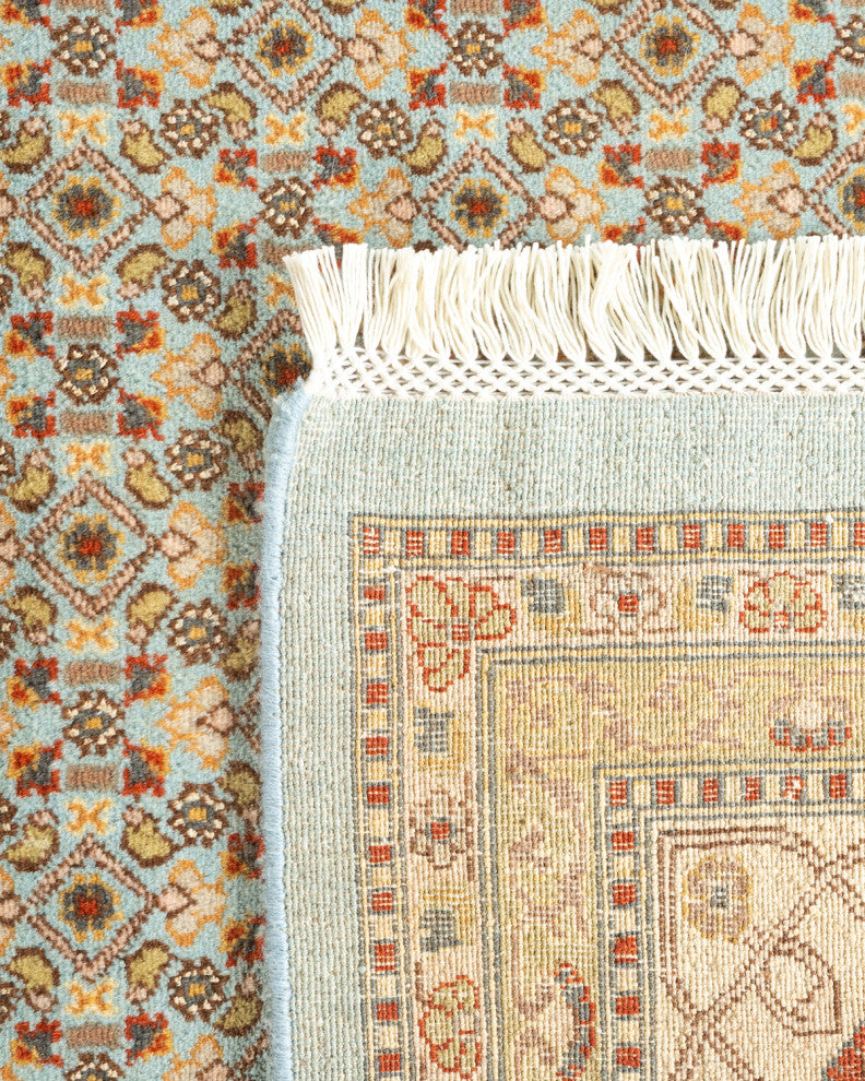 Loikaw One-of-a-Kind Hand-Knotted Area Rug Light Blue, 8'1"x10'3"