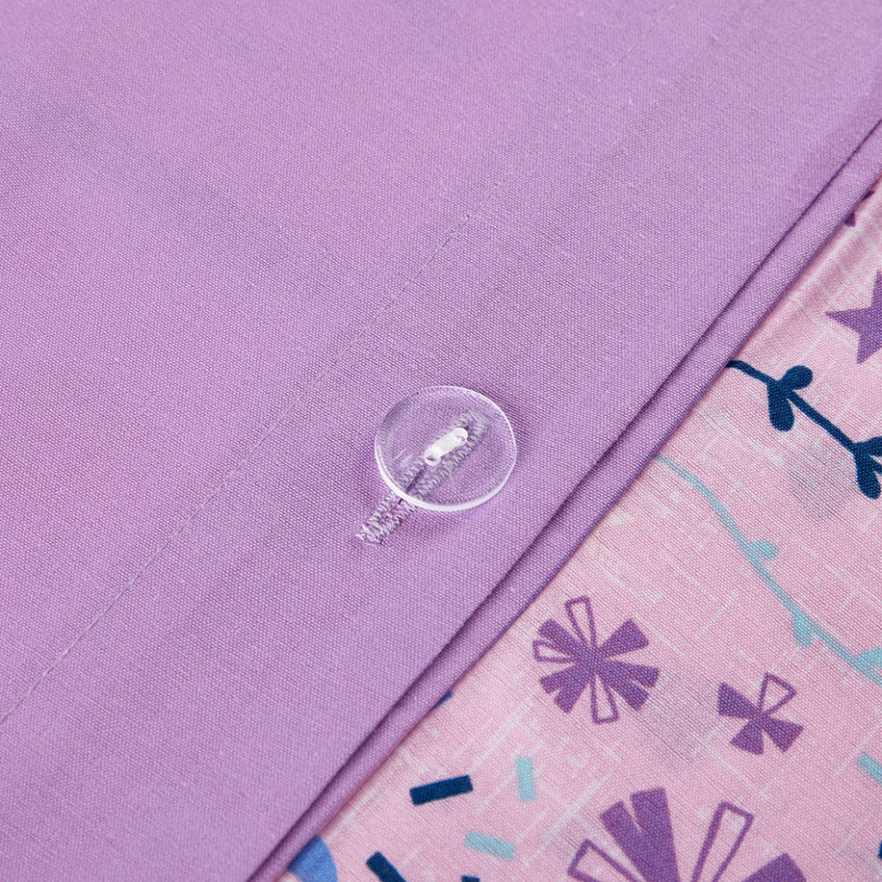 Urban Habitat Kids Lola Unicorn Cotton Duvet Cover Set, Pink
