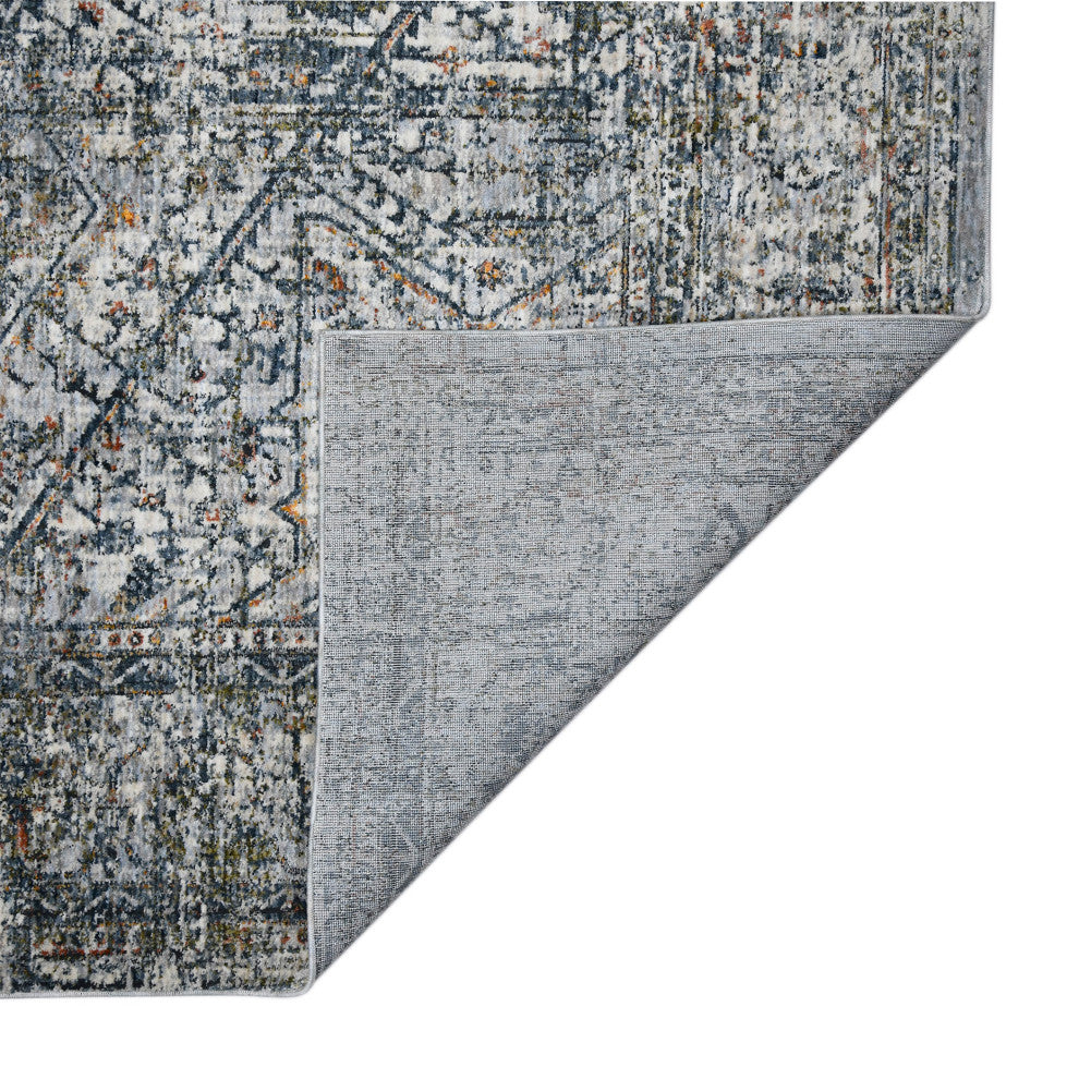 Vermont Chelsea Area Rug, Gray, 5'3" x 7'6", Bordered