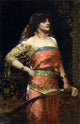 Jean-Joseph Benjamin Constant Judith, Gallery Wrapped Canvas Print, 18"x27"