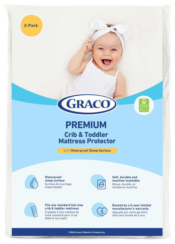 Graco Premium Crib Mattress & Protector Value Bundle, 1-Pack