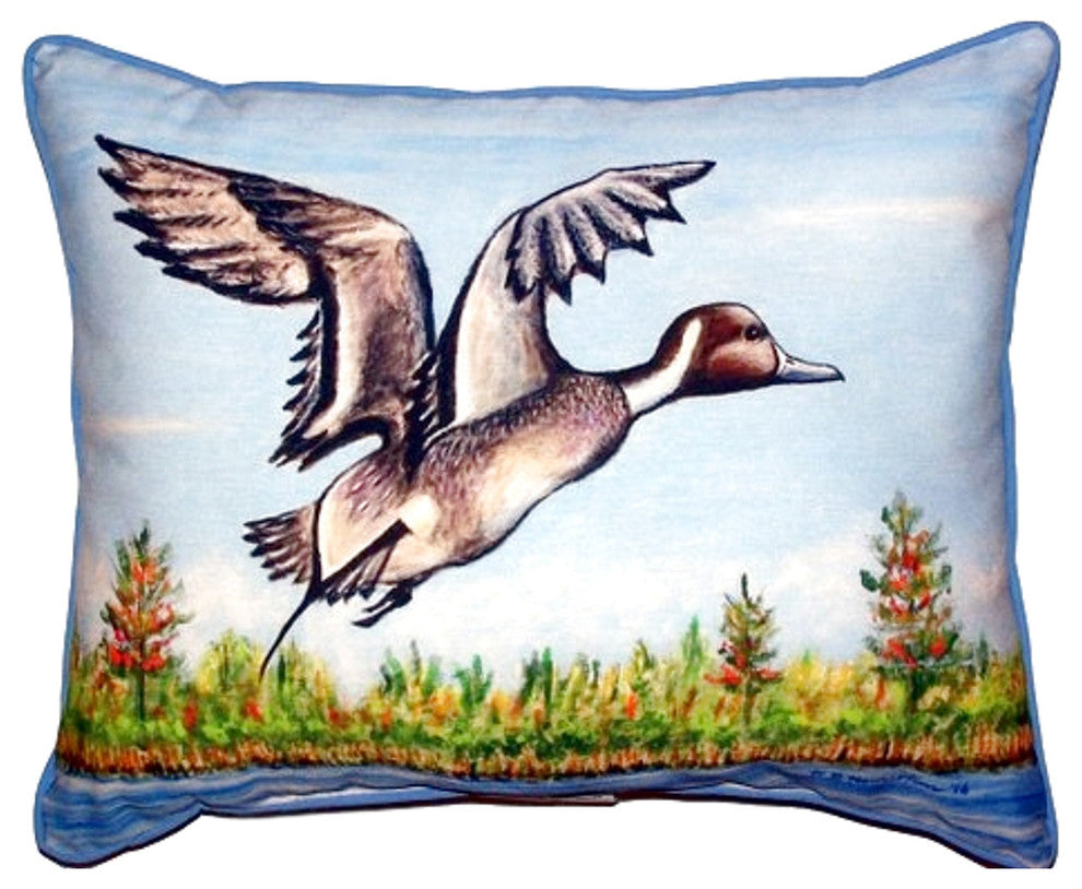 Betsy Drake Pintail Duck Extra Large Zippered Pillow 20x24