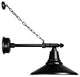 16" Calla LED Barn Sconce With Victorian Arm and Chain, Matte Black