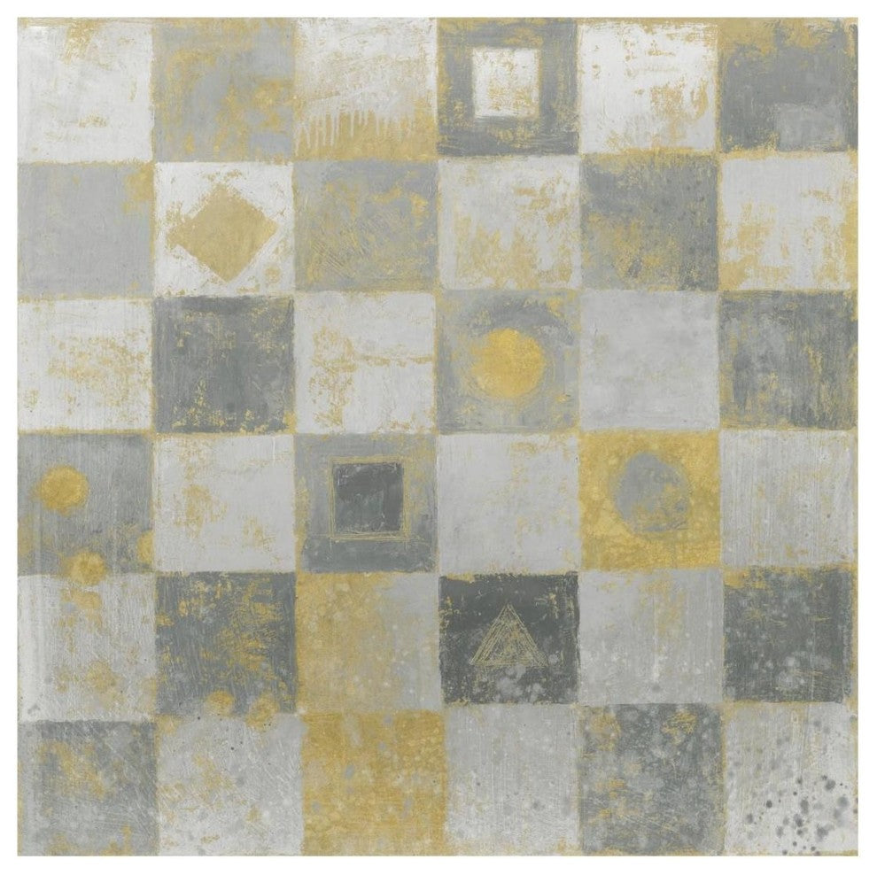 "Neutrality Abstract Gold" Digital Paper Print by James Wiens, 20"x20"