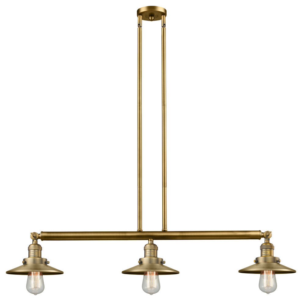 INNOVATIONS LIGHTING 213-BB-M4-LED Railroad 3 Light Island Light