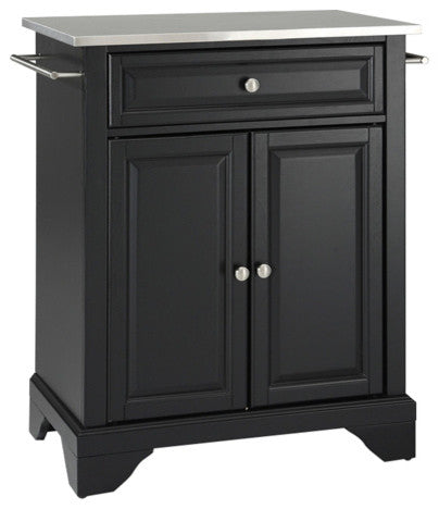 LaFayette Stainless Steel Top Portable Kitchen Island